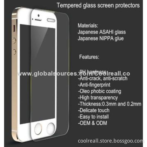 Mobile phone screen protector tempered glass for i5s i6